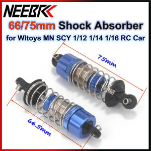 NEEBRC Shock Absorber Damper 66/75mm for Wltoys 144001 124017 MN128 SCY 16101 JJRC Q130 MJX 16208 14303 1/12 1/14 1/16 RC Car