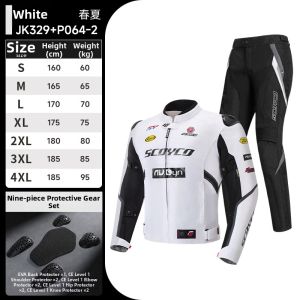 Scoyco | Breathable CE Protection Lightweight Comfort Motorcycle Riding Suit