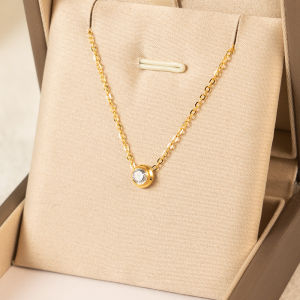 Vòng Cổ Thép Titan Không Phai Màu Nữ Thần Kim Cương Thiết Kế Dây Chuyền Xương Đòn Đơn Giản Dây Chuyền Thời Trang Tươi Mát Cho Mùa Hè