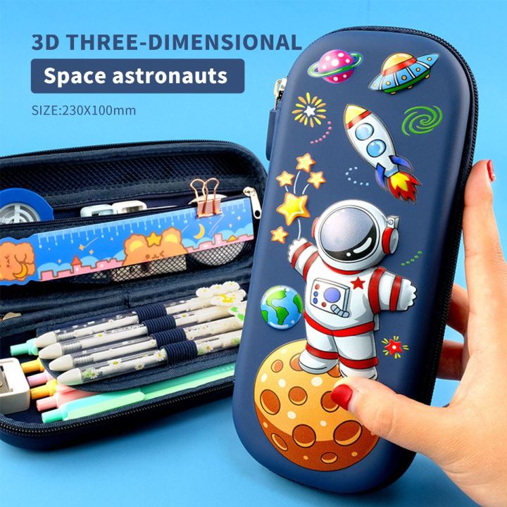 3d Pencil Case Box Cute Pen Pouch Large Capacity Waterproof Boy Gilrs School Supplies Stationery School Pencil Case Stationery  School Supplies Pencil Box School Pencil Cases Stationery Unicorn School Supplies Trousse Scolaire