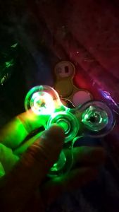 Meade | Creative Luminous LED Light Fidget Spinner Hand Top Spinners Glow In Dark Light EDC Figet Spiner Finger Stress Relief Toys