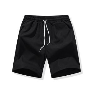 Summer Thin Denim Shorts for Teenage Boys Casual Loose Straight Leg Elastic Five-Quarter Length Breathable Lightweight Jeans