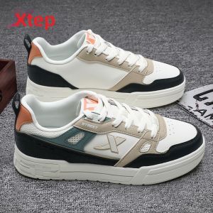 XTEP | Giày Skate Da Chống Nước Thu Đông Cho Nam