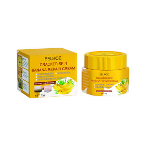 Eelhoe Banana Skin Repair Cream Anti-drying Crack Foot Cream Heel Cracked Repair Cream Removal Dead Skin Hand Feet Care Foot Mask Foot Crack Cream Heel Chapped Peeling Repair Anti Dry Crack Soften Foot Cream 20g