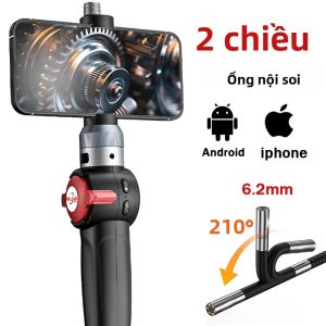 RALCAM 180 ° Camera Nội Soi Khớp Nối 6.2MM Dùng Trong Công Nghiệp Có Túi Đựng Dùng Sửa Chữa Ô Tô Màn Hình 4.3 Inch
