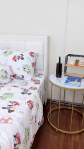 [FS29 Super Mario] 2500TC Luna Milk Bedsheet 牛奶丝棉床单