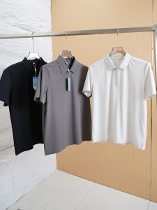 High-End Outdoor Quick Dry Cool Half Zipper Short Sleeve Mens Polo Shirt Fashion Urban Business Casual Standard Fit Youth Summer