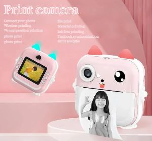 Children Camera Instant Print Mini Digital Video Camera for Kids   HD Screen APP Connect childrens digital camera toys as gifts