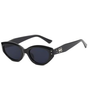 2024 New Retro Korean Cat Eye Sunglasses Womens Fashion Small Face Elegant Street Snap Ins Sun Glasses UV Protection