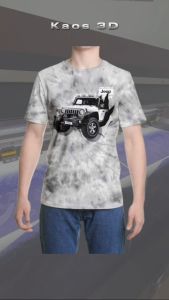 Kaos 3D 3 Dimensi Jeep Premium Bangkok Thailand