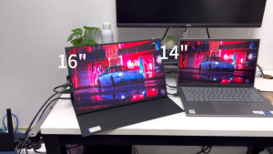 【Upgrade 16inch 2.5k】Local Delivery 16  Portable Gaming Monitor 100% sRGB 1600P FHD Kickstand Portable Monitor with HDR 2560X1600P FHD with USB CHDMI Monitor Extension Screen for PCMac Laptop Switch Xbox