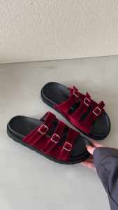 [NEW ARRIVAL] Le Bianca AGT 12-01 Sandal Wanita Open Toe Kulit Sintetis Marun & Moka Outsole TPR Size 36-40 Baru Bahan Synthetic Leather Warna Marun dan Moka