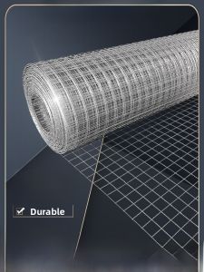 304 Stainless Steel Welded Wire Mesh Fence Screen Welded Net Protective Coating Whole Roll Welding Iron Wire Mesh Safety Guardrail