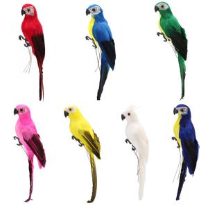 5TH Artificial Simulation Foam Bird Handmade Simulation Parrot Home Ornament Garden Bird Prop Decor for Party Accessories