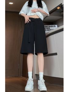 Quần Short Nam Ice Silk Nhanh Khô Mùa Hè Quần Dài Đến Giữa Bắp Chân Rộng Rãi Thoải Mái Thoáng Khí Quần Áo Công Sở Thường Ngày