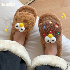 Giày Lười Cotton Mùa Đông Cho Nữ Giày Lười Cotton Chống Trượt Thoải Mái Cho Trẻ Em Và Thanh Thiếu Niên Giày Lười Cotton Phong Cách Hàn Quốc