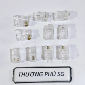 Đầu RJ9 4P4C 4 line (Đầu Rj9 4 Pin Rj9 4 tim Rj9 4 line Rj9 4P4C)