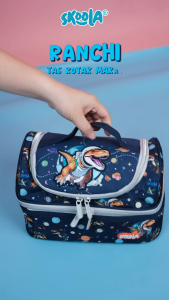 Skoola Tas Bekal Anak Sekolah PAUD TK SD Laki Laki Dino Cars Waterproof - Ranchi