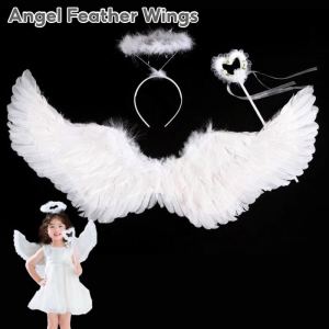 Angel Feather Wings Children and Adults Performing Costumes Back Accessories Photography Props Stage Role-playing