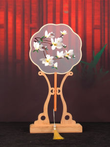 Mặt Dây Chuyền Tròn Thêu Hai Mặt Phong Cách Trung Hoa Cổ Điển Biểu Diễn Trang Phục Hanfu Áo Cheo Lê Điêu Luyện Quà Tặng