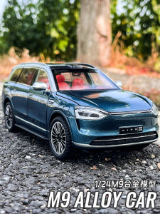 Caisilisi Question M9 Alloy Car Model 1/24 Turning Shock Absorption Toy Realistic Automobile Collectible Boys Display Piece