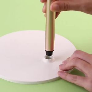 Rotatable Lighted Desktop Mirror for Home Office