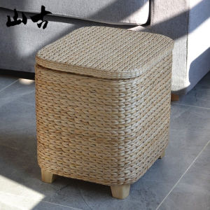 Multi-functional Storage Stool Modern Minimalist Fashion Solid Wood Footstool Sofa Stool Can Sit People Storage Stool Finishing Box