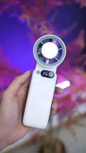 Quạt cầm tay mini ICE FAN JF168 Pin 6.000mAh có sò lạnh gió mạnh gấp gọn tiện lợi dễ dàng mang theo du lịch dã ngoại...