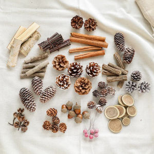 Handmade Dried Flowers Fruits Small Pet Supplies Decor Natural Ornaments for Hamster Rabbit Cage Home Decor to Enrich Small Pet