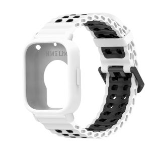 Strap+Case for Redmi watch 5 Active/Lite Two-tone Marine Band Silicone Cover for Redmi 5 Lite/Acitve Ocean Bracelet Bumper