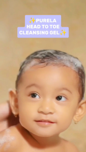 PURELA Head To Toe Cleansing Gel Sabun Bayi Lembut Aman Untuk Kulit Sensitif