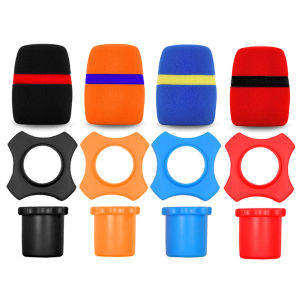 🔥🔥🔥Shakeproof Anti-Rolling Wireless Handheld Microphone Protection Silicone Ring Bottom Rod Sleeve Holder Windscreen Foam Cover for KTV Device