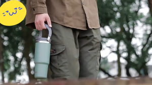 Thermal V Cup with Lifting Rope – Insulated for Hot & Cold Drinks Available in 600ml 900ml and 1200ml