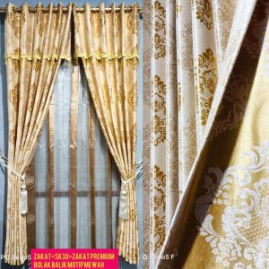 gorden premium/gorden pintu/gorden jendela/gorden poni gabung/gorden smokring minimalis ploking mas