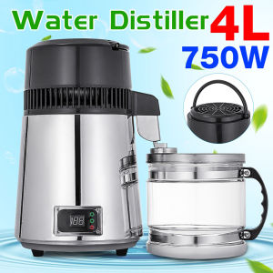4L Pure Water Distiller Dental Distilled Water Machine Filter Stainless Steel 750W Electric Distillation Purifier Jug