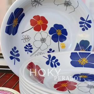 PROMO ISI 12 PCS PIRING CAMPUR MANGKUK MOTIF TEBAL DAN TERLARIS FREE BUBBLE WRAP