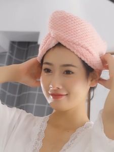 ผ้าคลุมผมแห้ง ผ้าคลุมผมสระผม เร็ว 360g หมวกคลุมผมแห้ง ผ้าเก็บผม, หมวกอาบน้ำ, หมวกซับผมเปียก