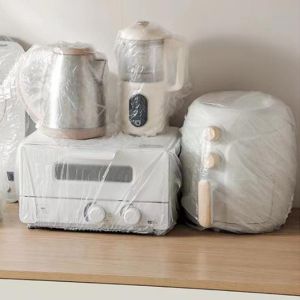 10Pcs L/Xl Besar Disposable Plastik Penutup Makanan Alat Listrik Dapur Penutup Debu Peralatan Dapur Plastik Elastis Mangkuk Piring Debu Tutup Dapur Kulkas