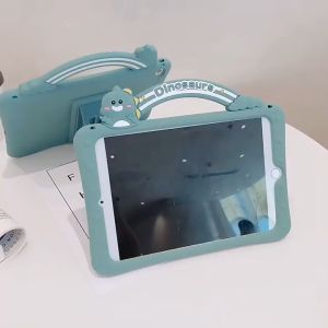 Softcase iPad Air 4 5 6 - Casing Berdiri Anak Dino Kartun