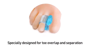 VTTO 1Pair Soft Silicone Gel Toe Bunion Orthopedic corrector Pedicure Separator Hallux Valgus Bunion Spacers overlapping Toes Thumb Corrector Foot Care Tool