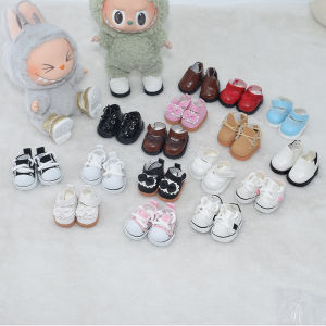 Labubu Doll Boots 15cm 17cm Macaron Style Casual Sports Shoes Accessories Trendy Brand Soft Plush Toy Doll Clothes