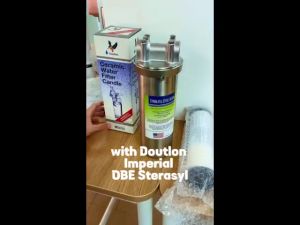 Experience Ultimate Purity: Doulton Slimline OBE Sterasyl/Ultracarb/Imperial OBE Sterasyl/ or PP sediment with Stainless Steel POE Housing - Advanced Cyst Antibacterial Sediment & Rust Reduction for Clean Pure Water