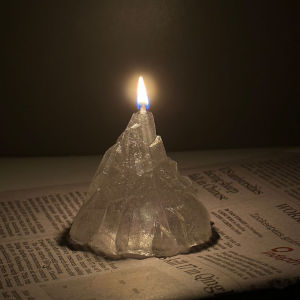 Iceberg Candle Western Restaurant Candlelight Dinner Table Romantic Atmosphere Decorations Glacier Cup Candlestick Ornaments