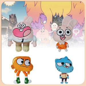 Cartoon Amazing World of Gumball Darwin Anais Plush Doll Cute Cat Bunny Rabbit Fish Stuffed Toy Birthday Gift for Kids Fans Gift