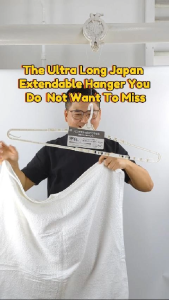 Japan Premium Multipurpose Extendable Clothes Hanger Towel Hanger Up to 69cm