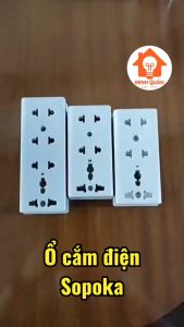 Ổ cắm điện chống cháy chịu tải 2200W không dây SOPOKA