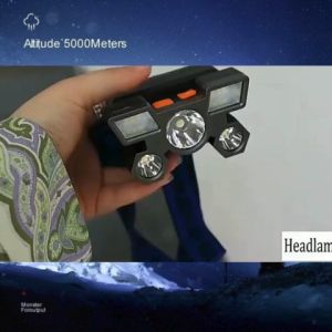 Senter Kepala Mini 5 LED & HeadLamp USB Chargable