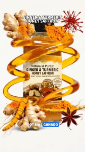 Turmeric Ginger Honey Saffron Drink | Natural Herbal Blend | BUY 1 GET 1 | 120ML