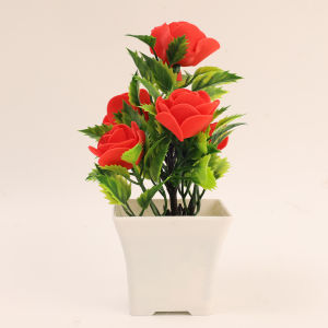 【On Sale】Artificial Rose Flower Plant Fake Roses for Crafts Home DIY Valentines Day Wedding Bouquets