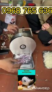 Máy thái hoa chuối chạy điện - Máy thái rau củ quả chạy điện